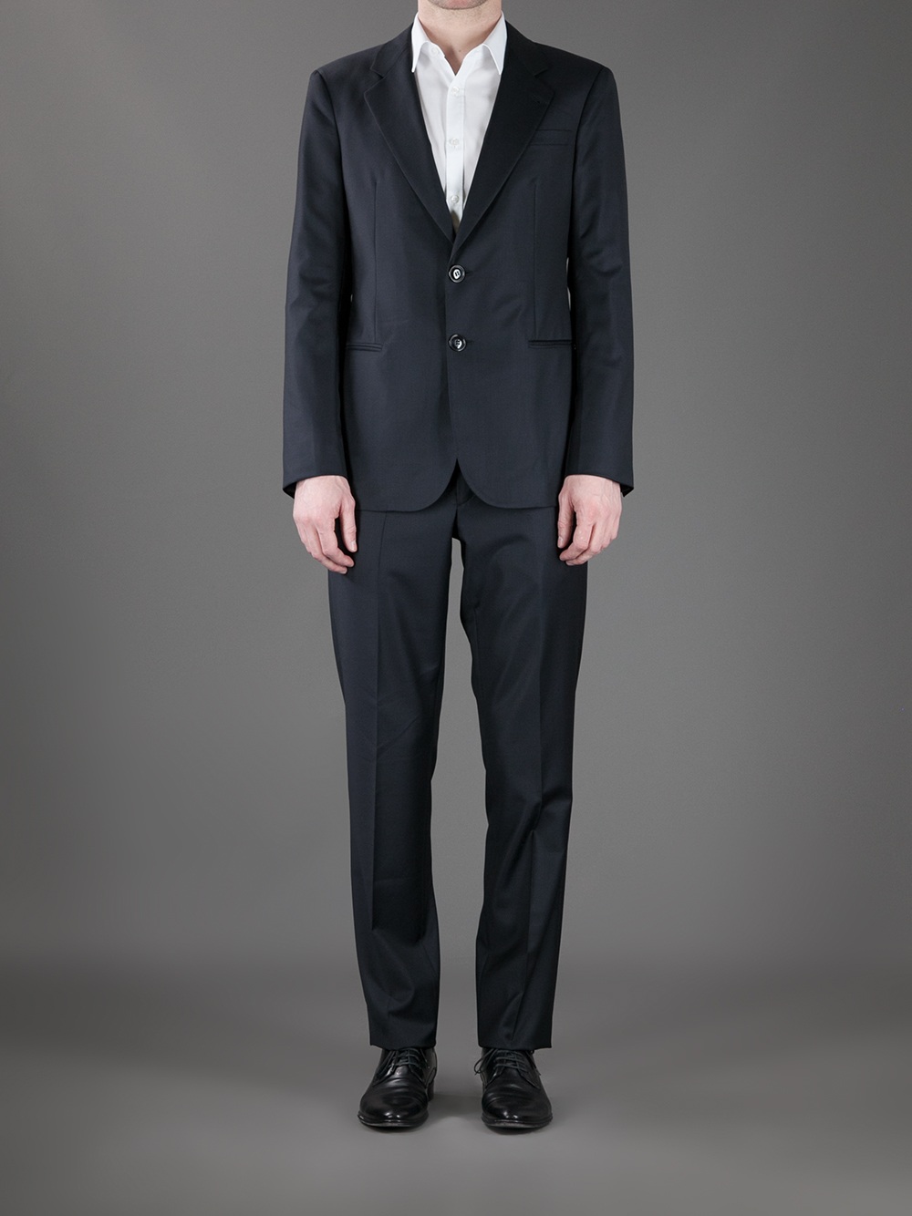 armani suit navy blue