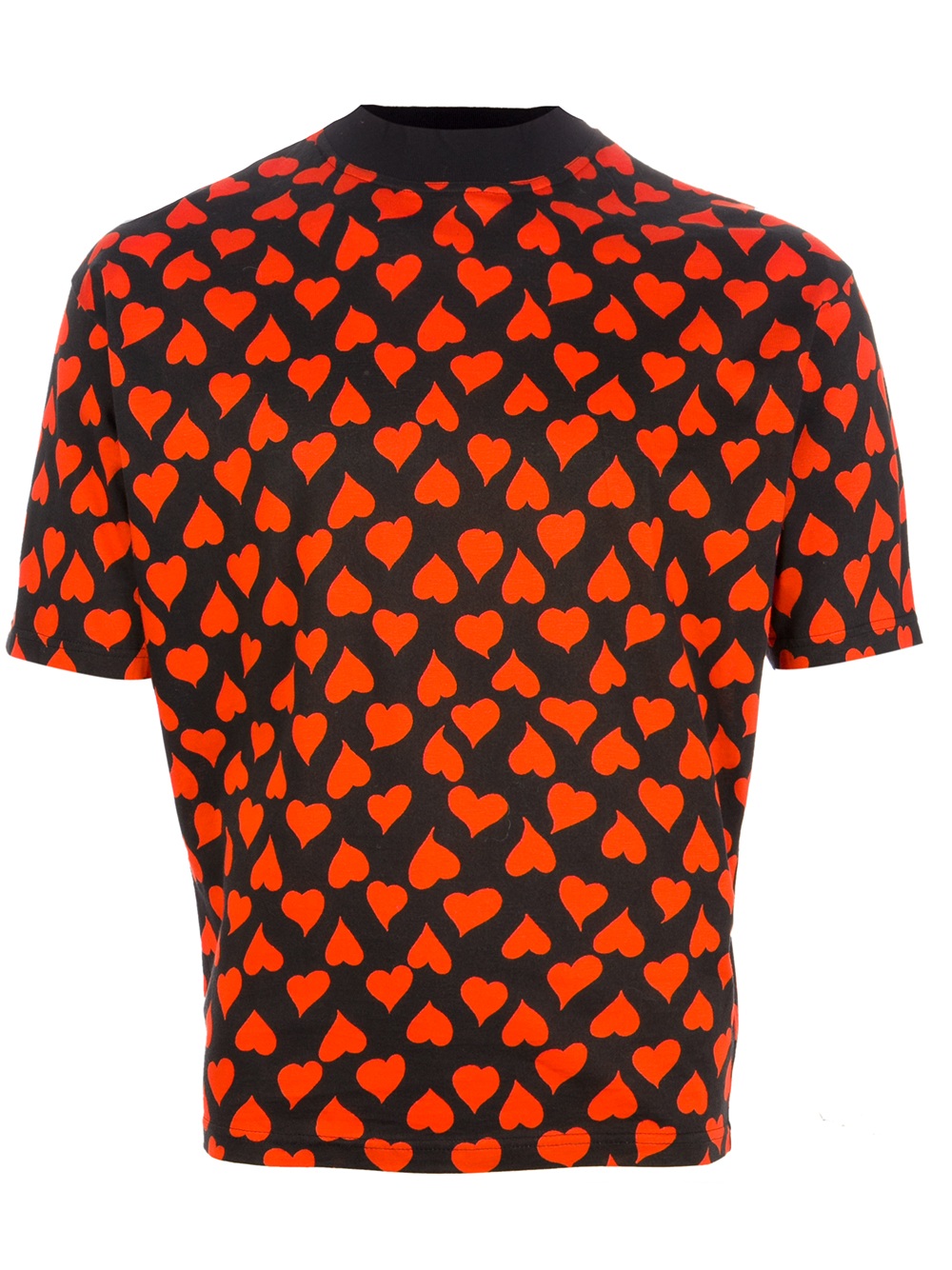 Jean Paul Gaultier Heart Print T-shirt in Black (Orange) for Men - Lyst