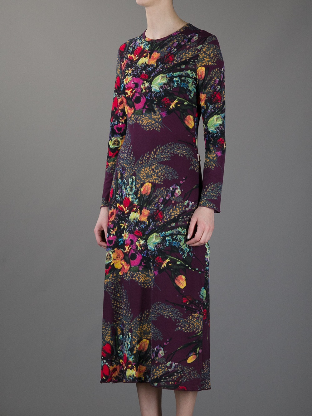 Lyst - Jean Paul Gaultier Floral Dress