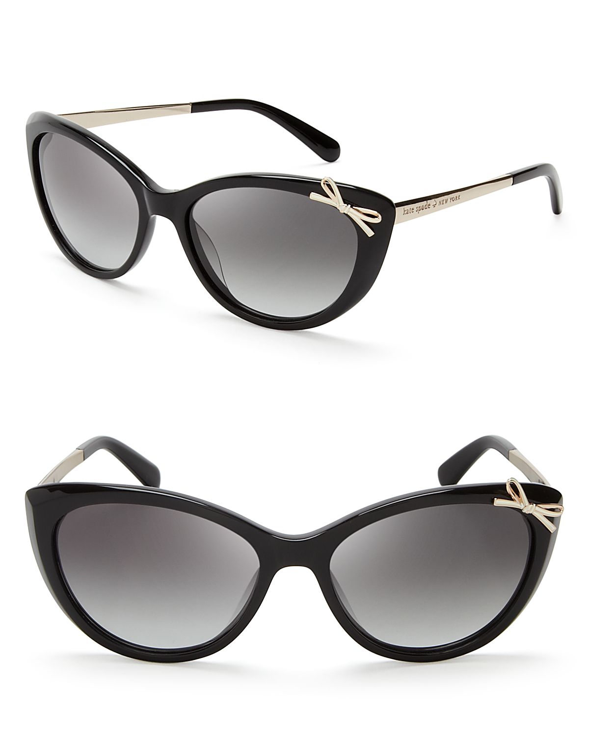 Kate Spade Livia 2 Cateye Sunglasses in Black - Lyst