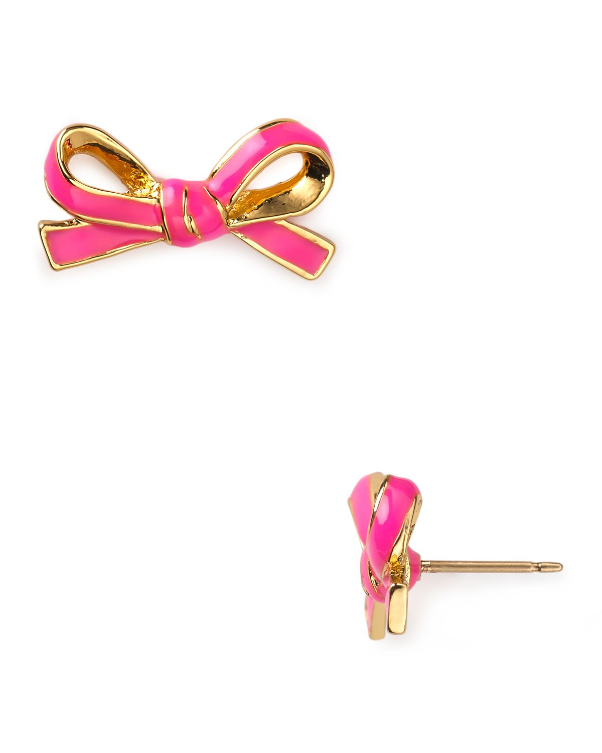 kate spade pink bow earrings