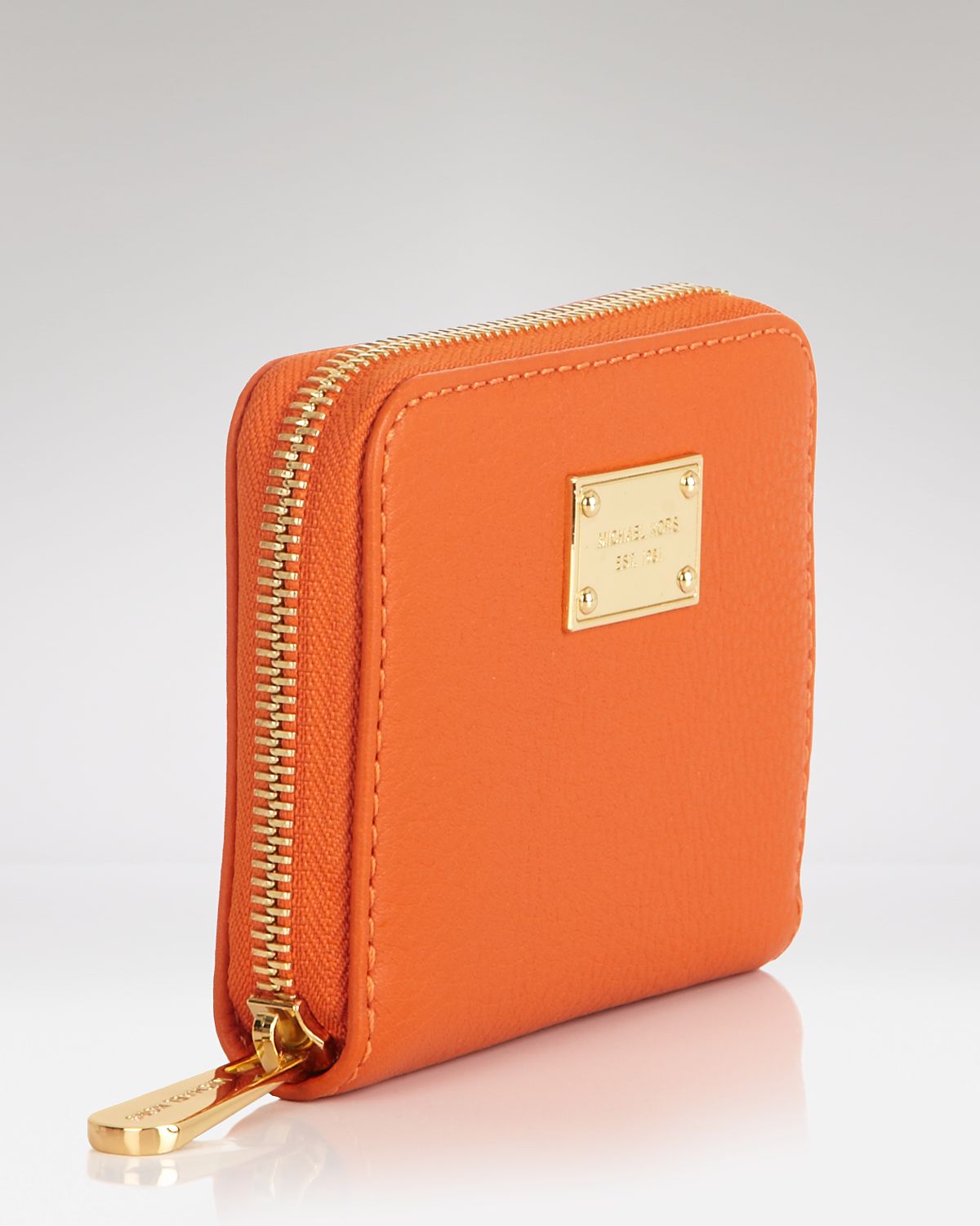orange michael kors wallet