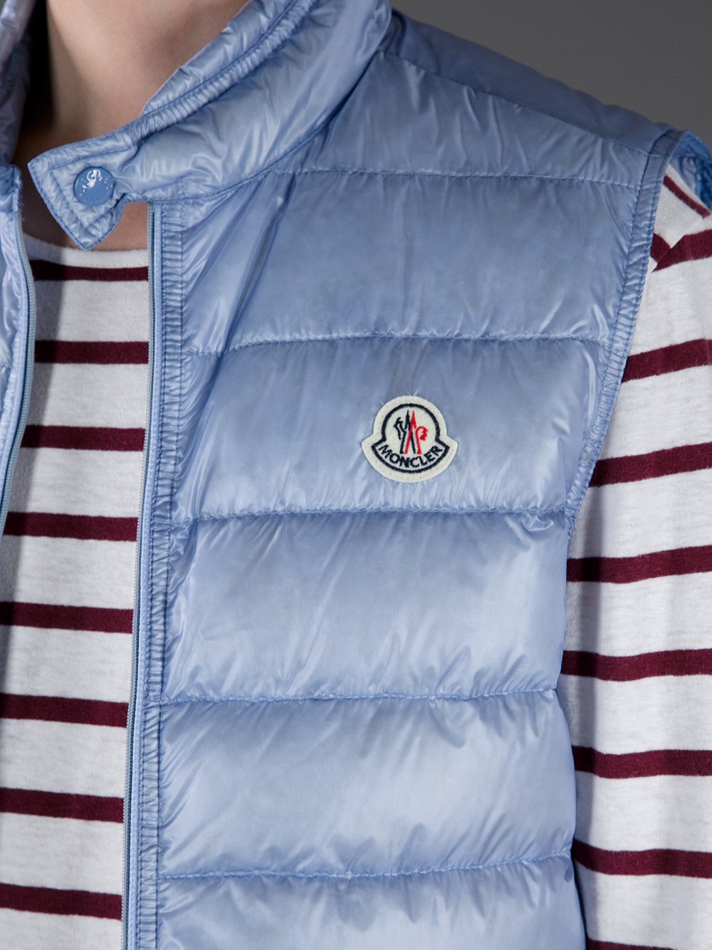 Moncler Gui Gilet in Blue for Men | Lyst