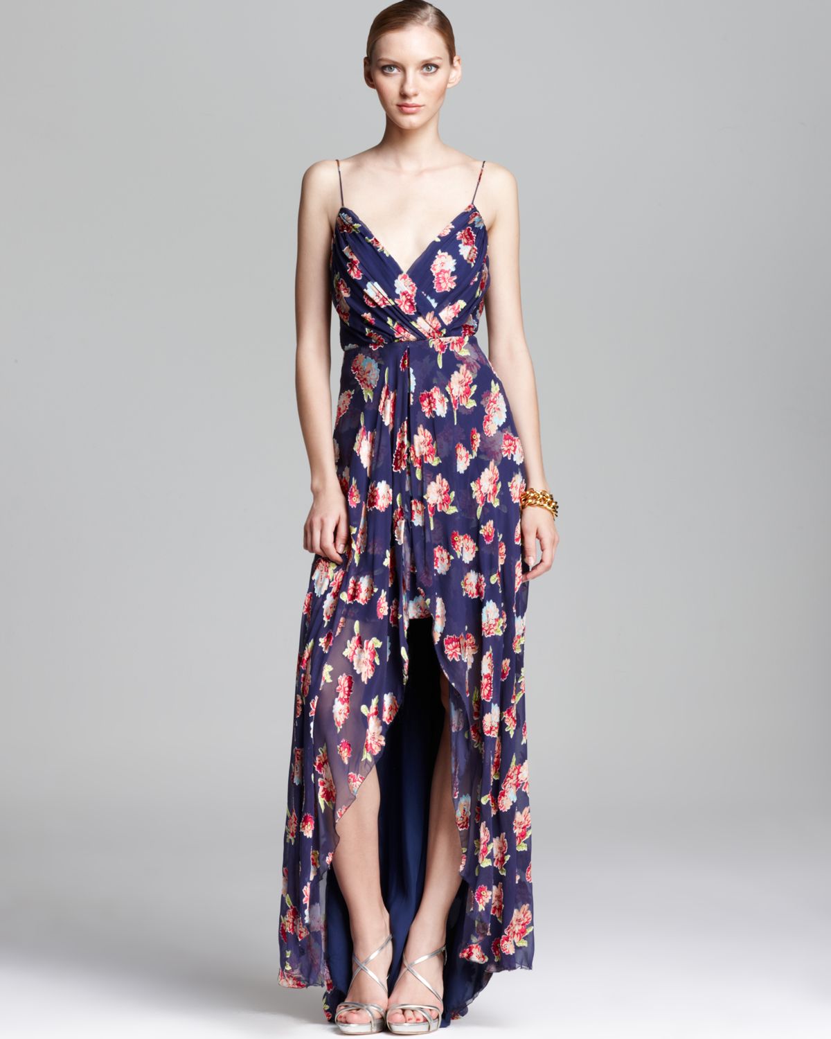 girls pink floral dress