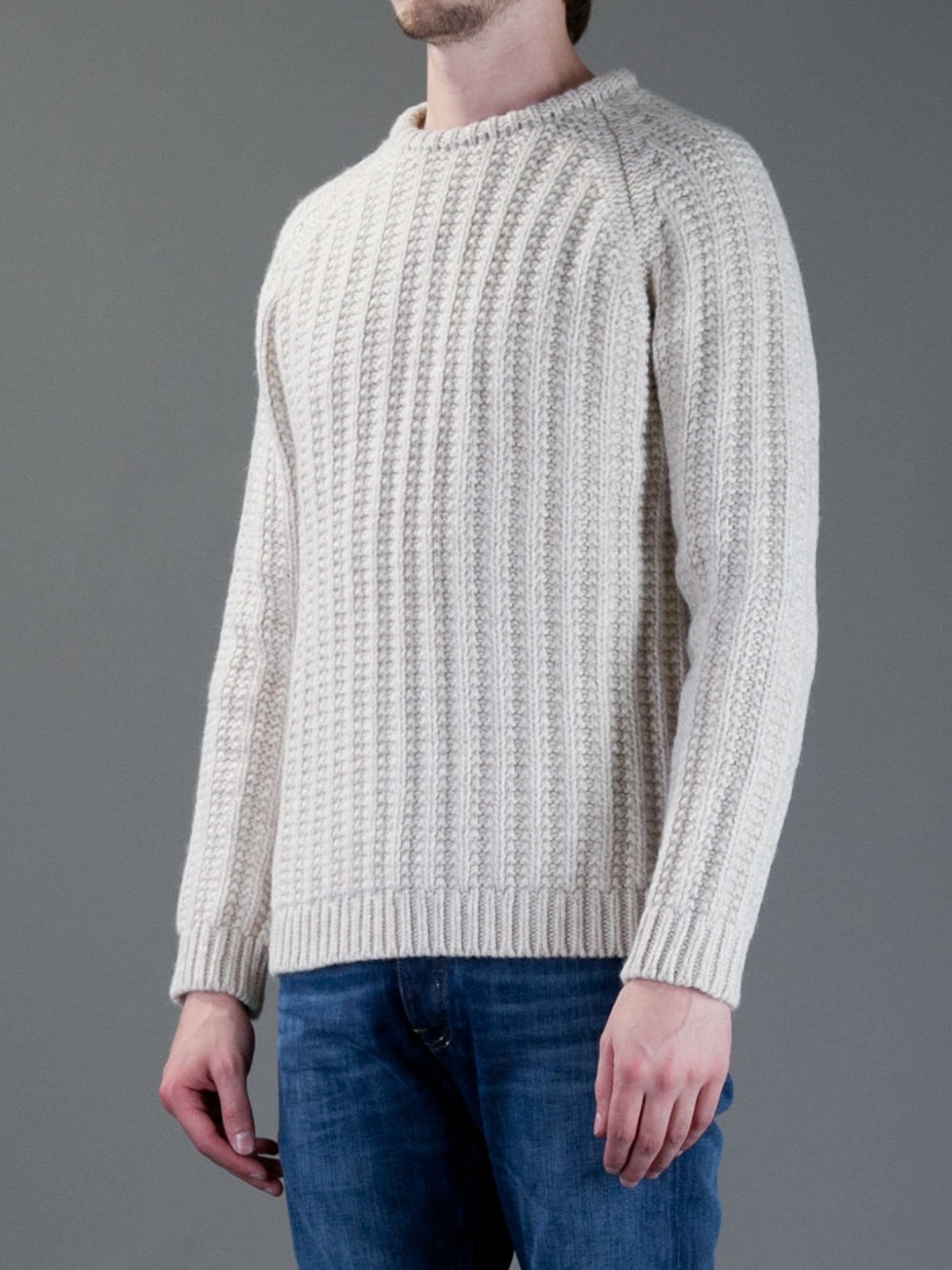 Our Legacy Heavy Knit Sweater In Nude Natural For Men Lyst My Xxx Hot