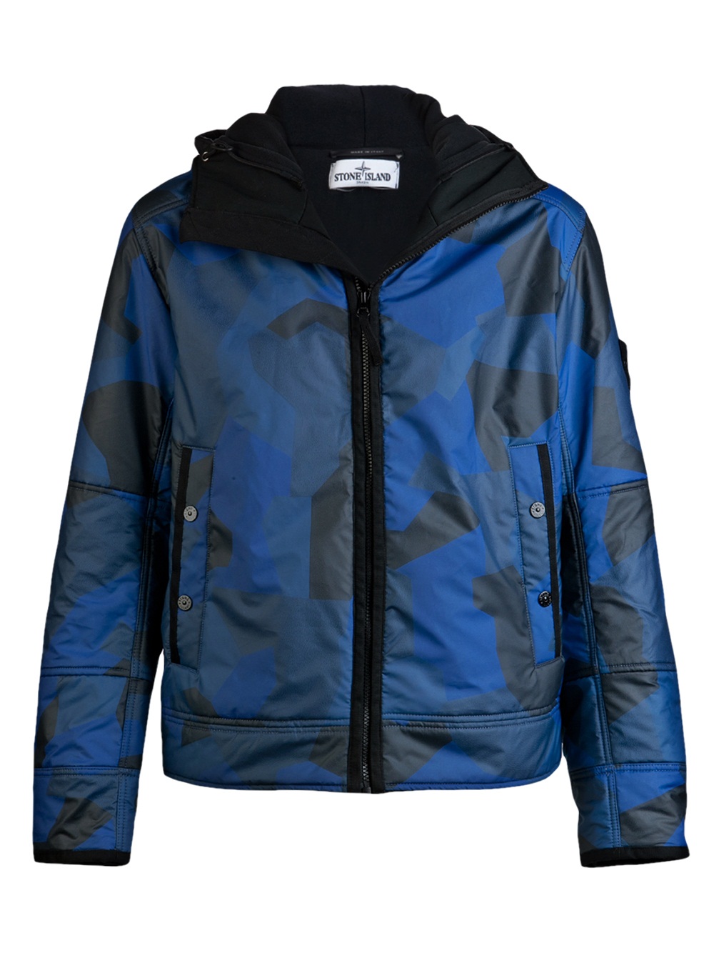 Stone Island Camo Reflective Jacket In Blue For Men Lyst
