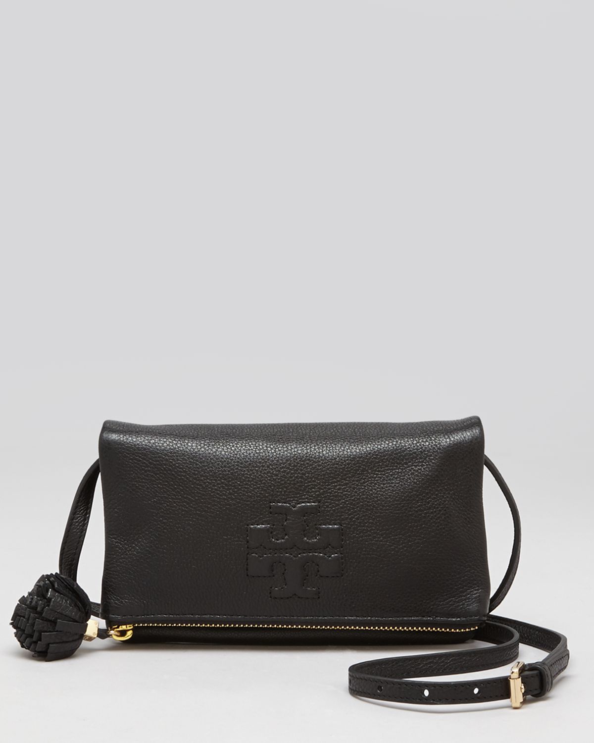 Lyst Tory Burch Crossbody Thea Foldover in Black