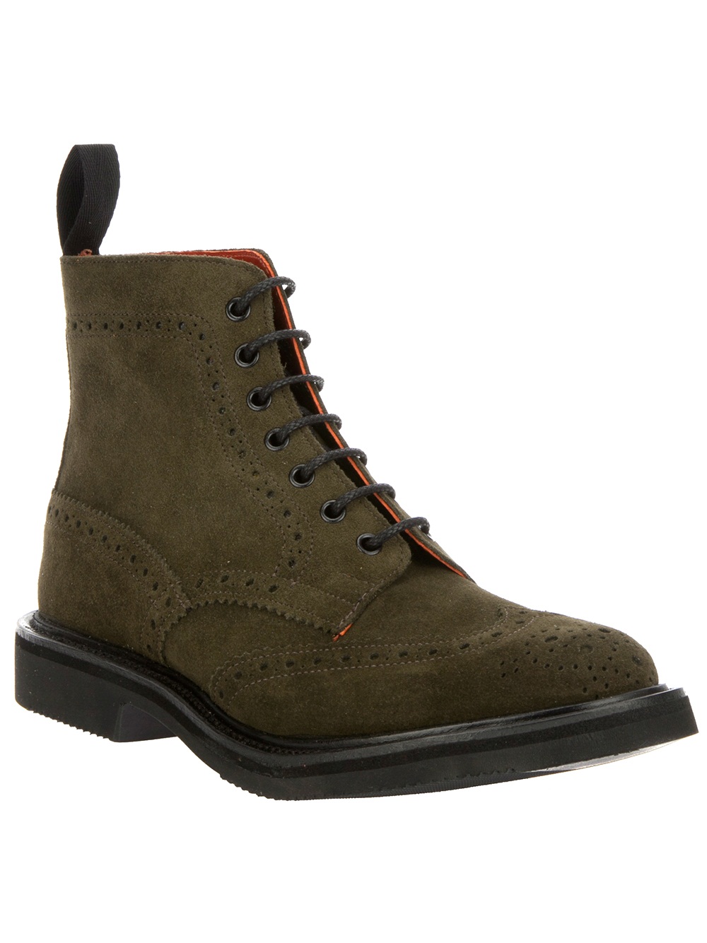 trickers army boots