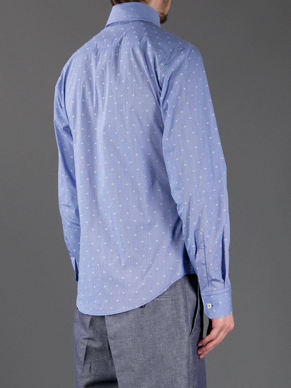 Vivienne Westwood Polka Dot Shirt in Blue for Men Lyst
