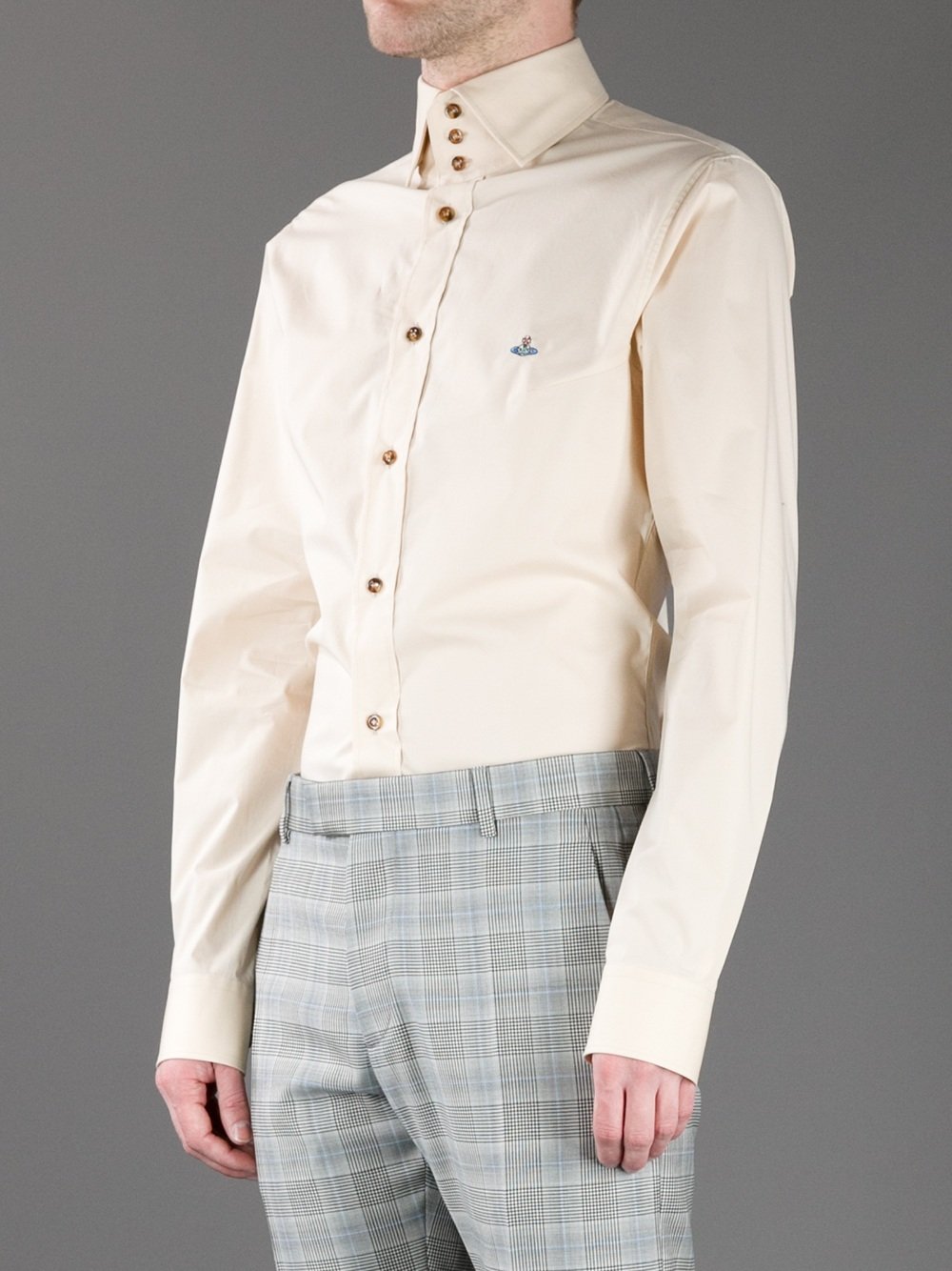 vivienne westwood round collar shirt