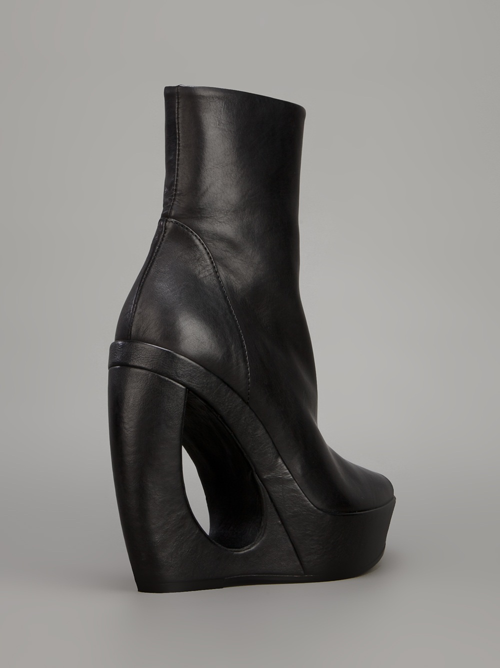 ann demeulemeester wedge boot