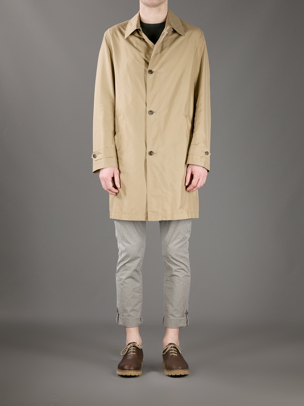 Brooks Brothers Waterproof Trench Coat in Brown (Natural) for Men - Lyst