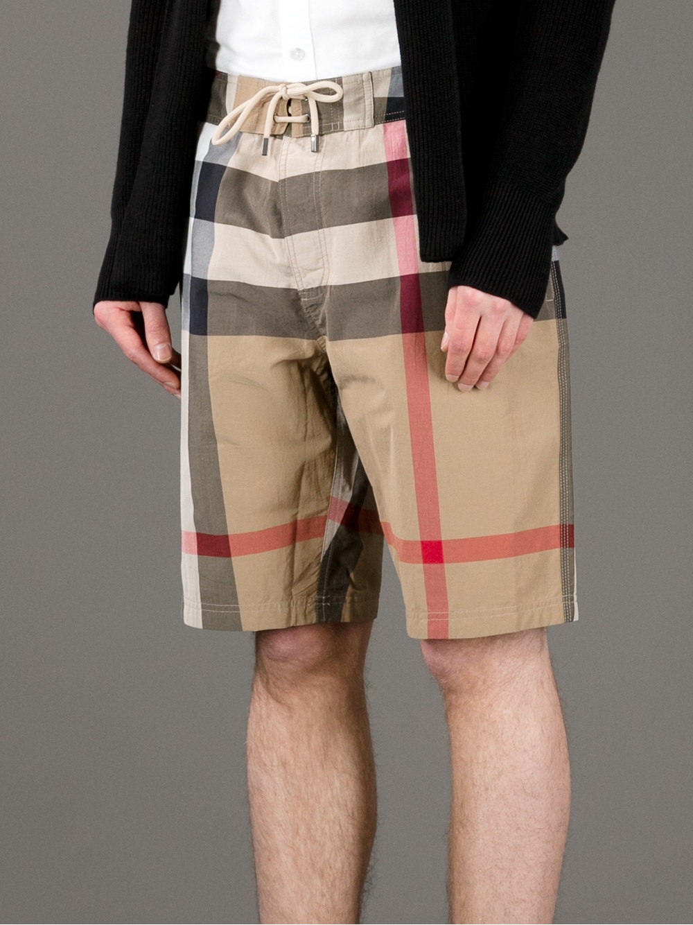 Burberry Brit Checked Shorts in Beige (Natural) for Men - Lyst