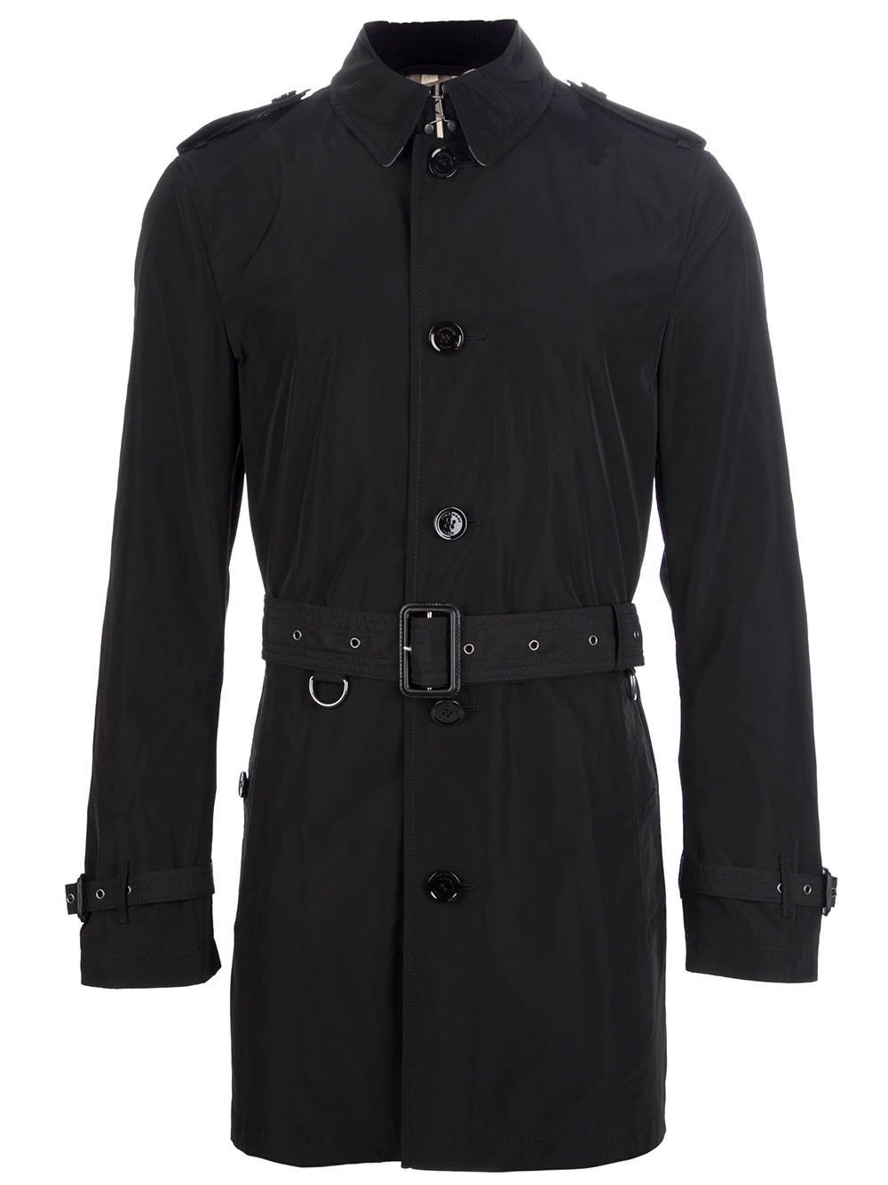burberry brit black trench coat
