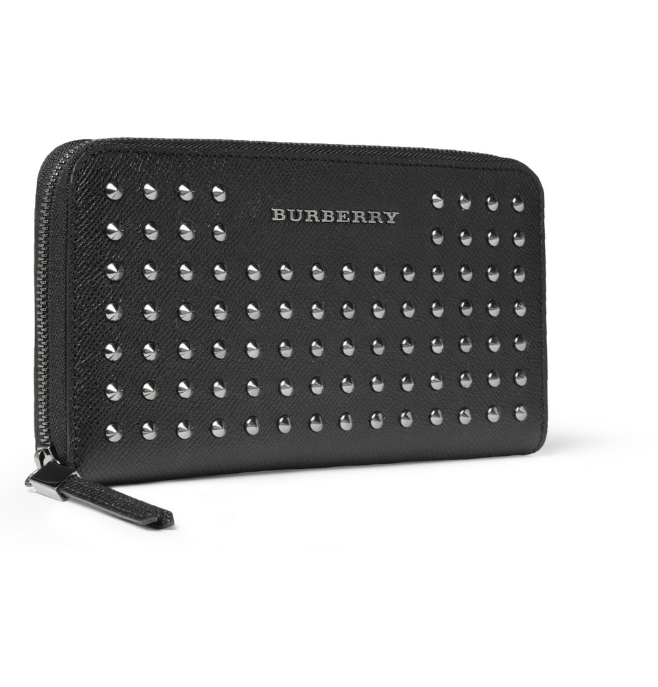 burberry studded wallet