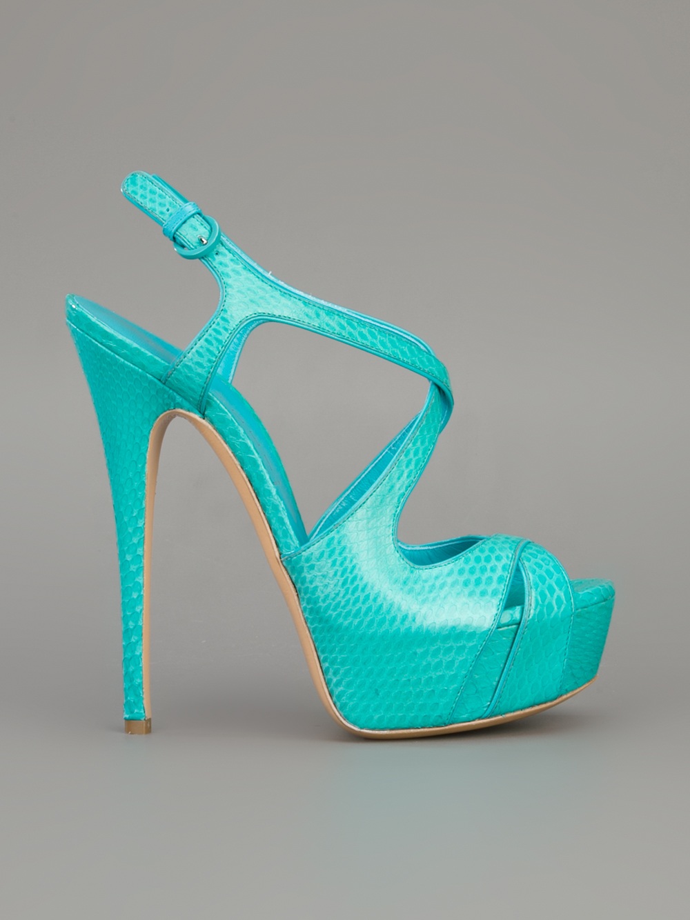 Lyst - Casadei Ankle Strap Sandals in Blue