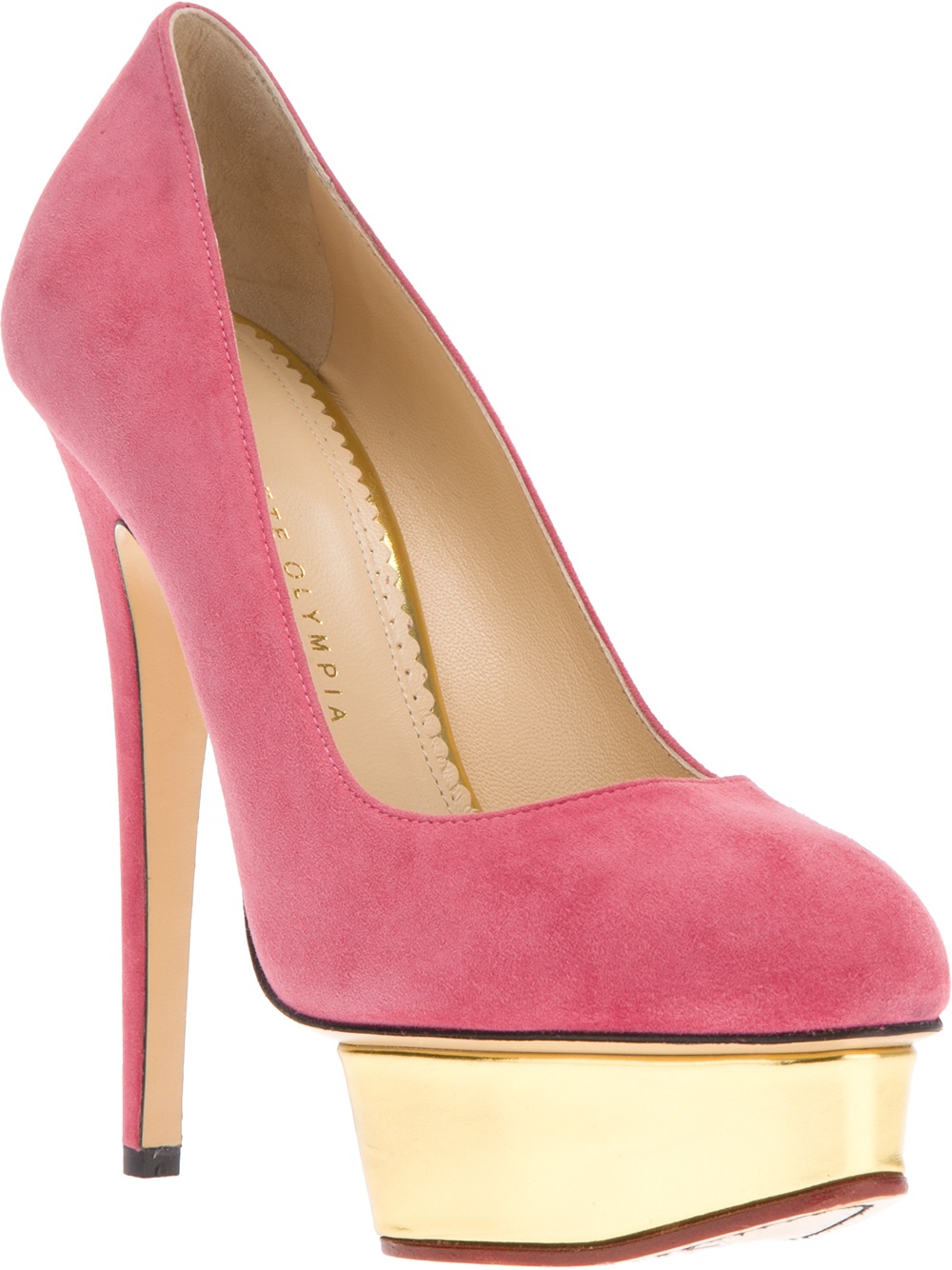 Charlotte olympia Dolly Pump in Pink | Lyst
