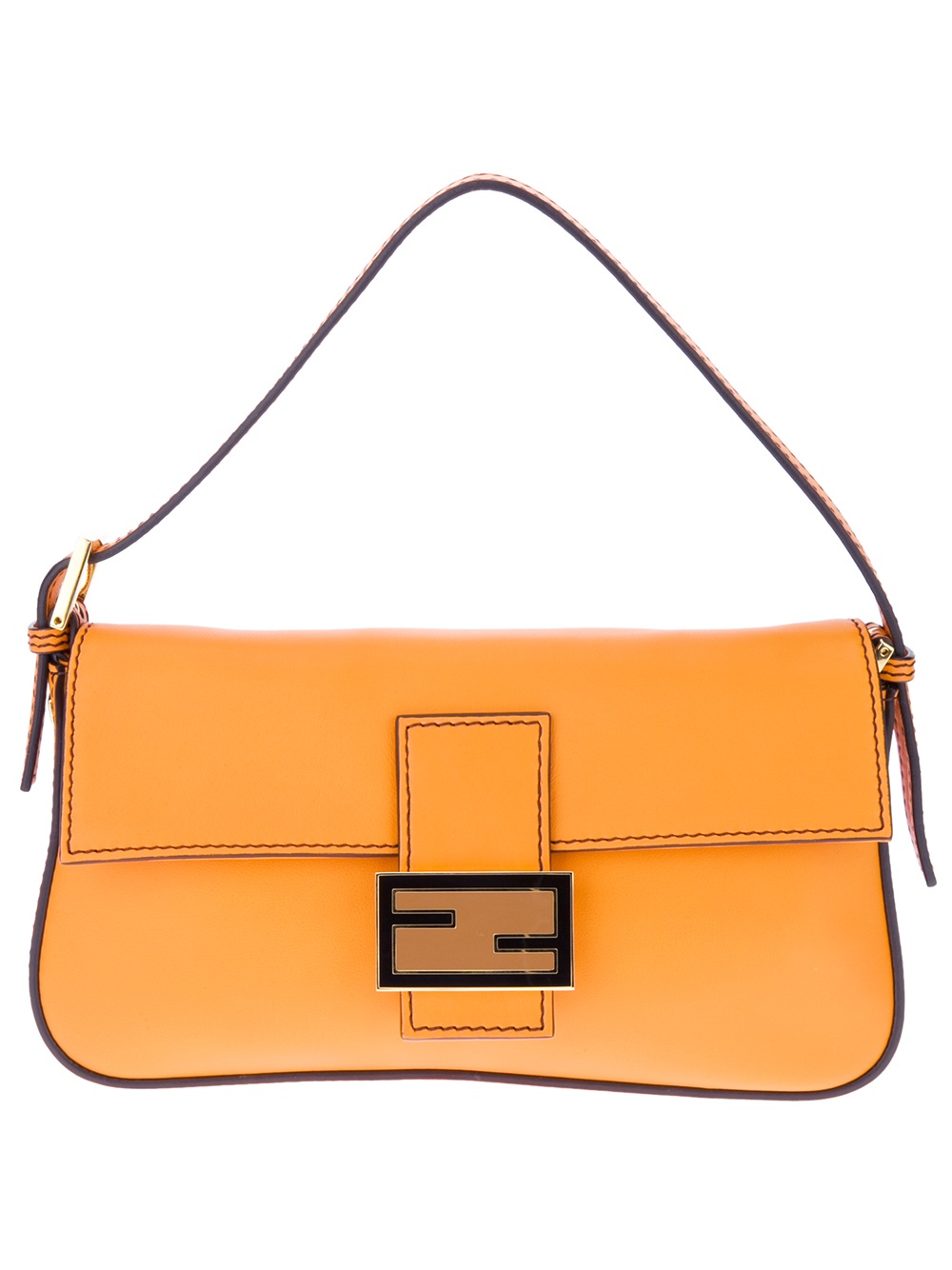 Fendi Baguette Bag in Orange | Lyst