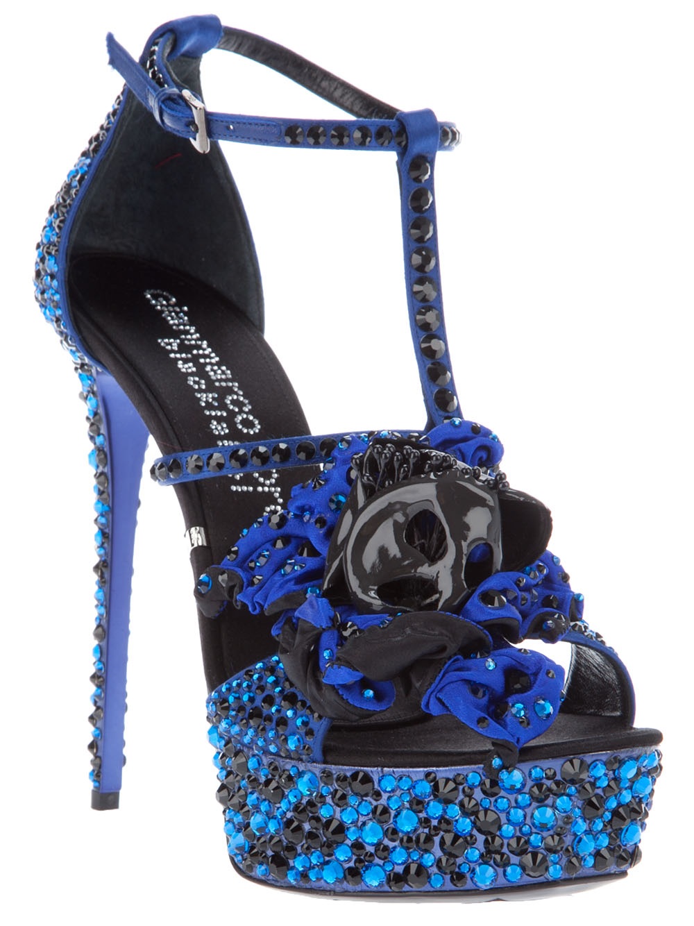 Gianmarco Lorenzi High Heel  Sandal  in Blue Lyst