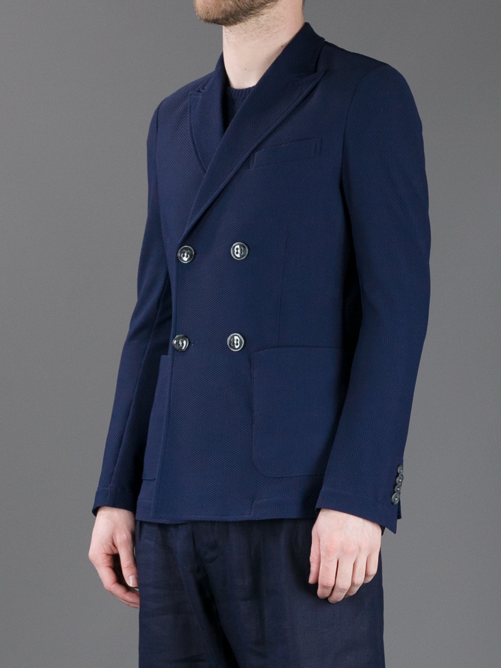 armani double breasted jacket