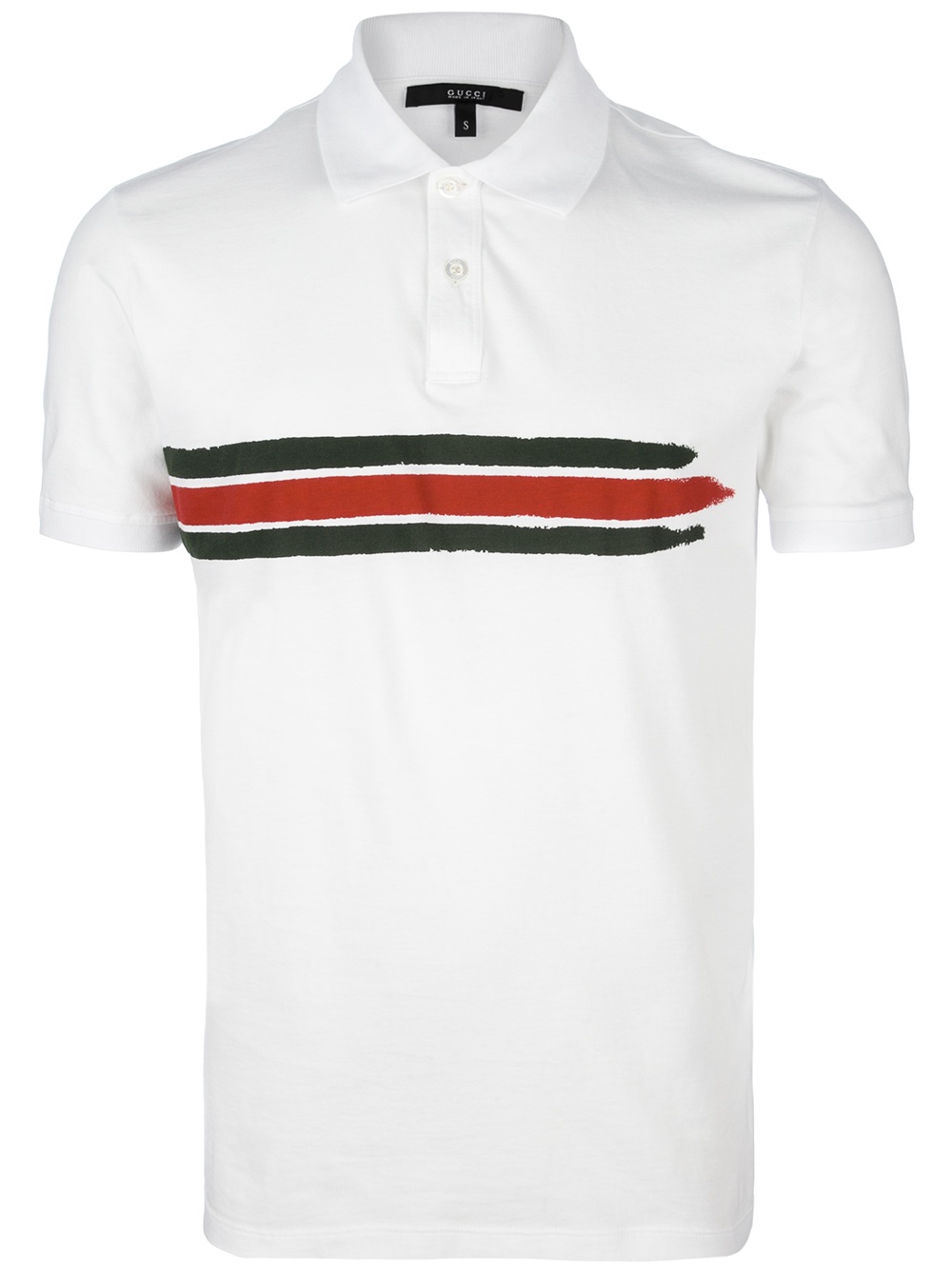 gucci striped polo