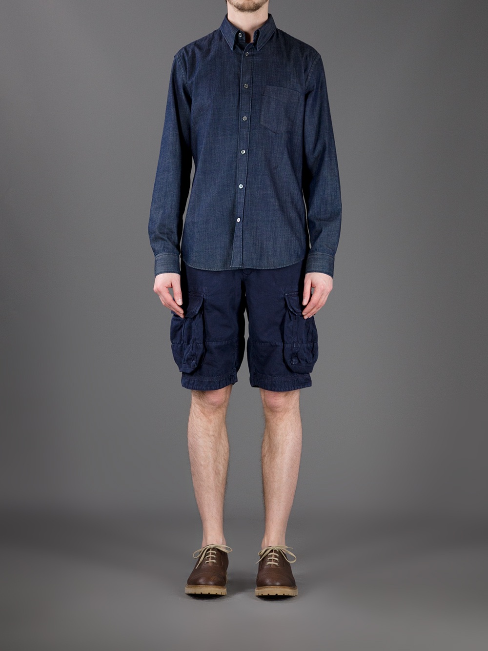 Incotex Cargo Shorts in Blue for Men - Lyst