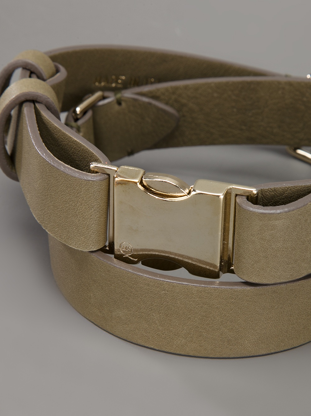 green buckle belt