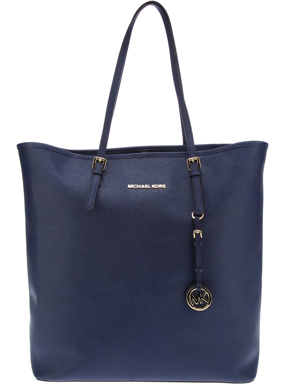 MICHAEL Michael Kors Large Shopping Tote in Navy (Blue) - Lyst