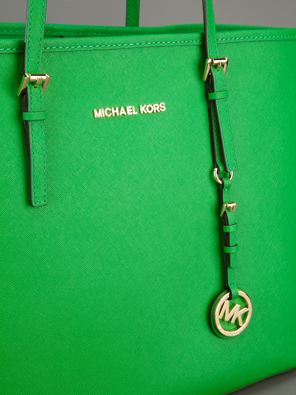 Michael Kors Shopper Tote in Green | Lyst