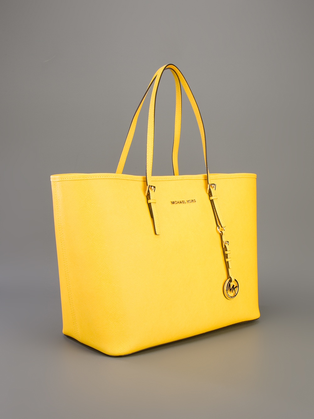 Michael Kors Shopper Tote in Yellow - Lyst