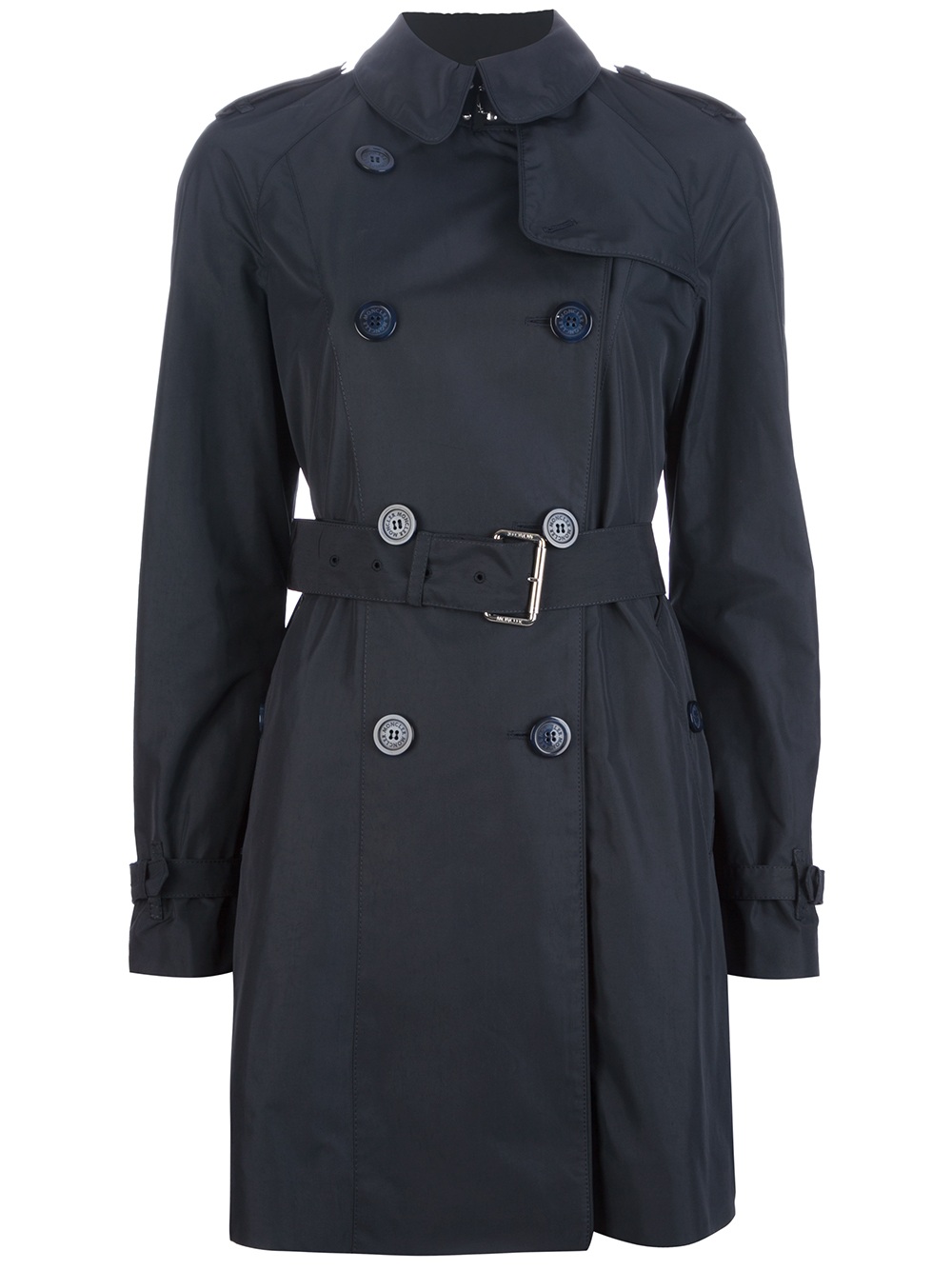 Lyst - Moncler Lorraine Trench Coat in Blue
