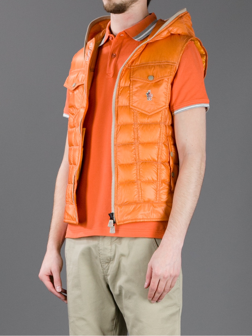 moncler orange gilet moncler orange gilet