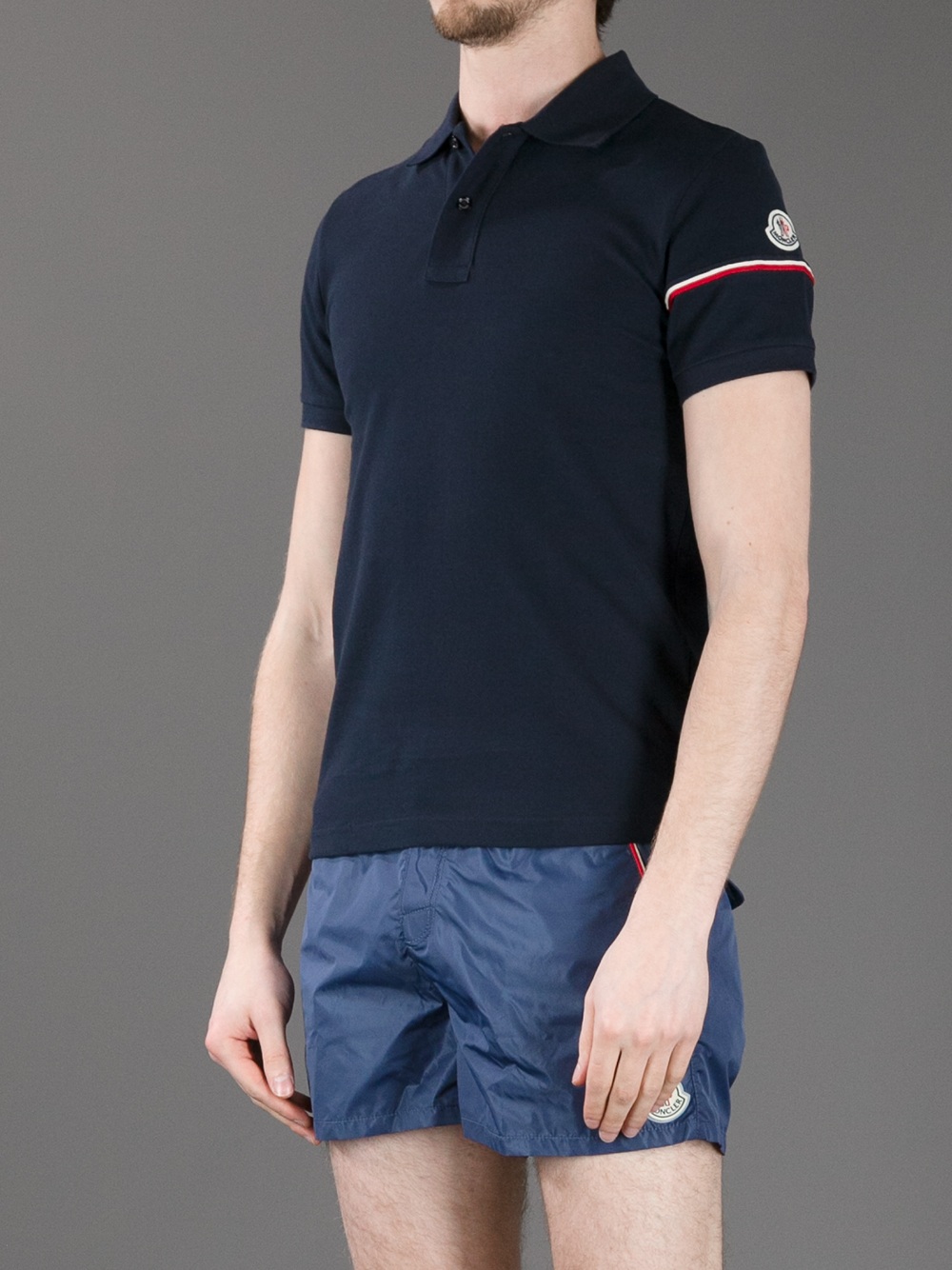 Moncler Classic Polo Shirt in Navy 