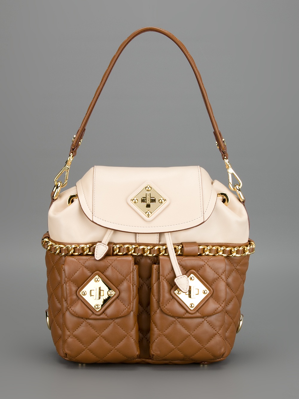 moschino mini quilted backpack