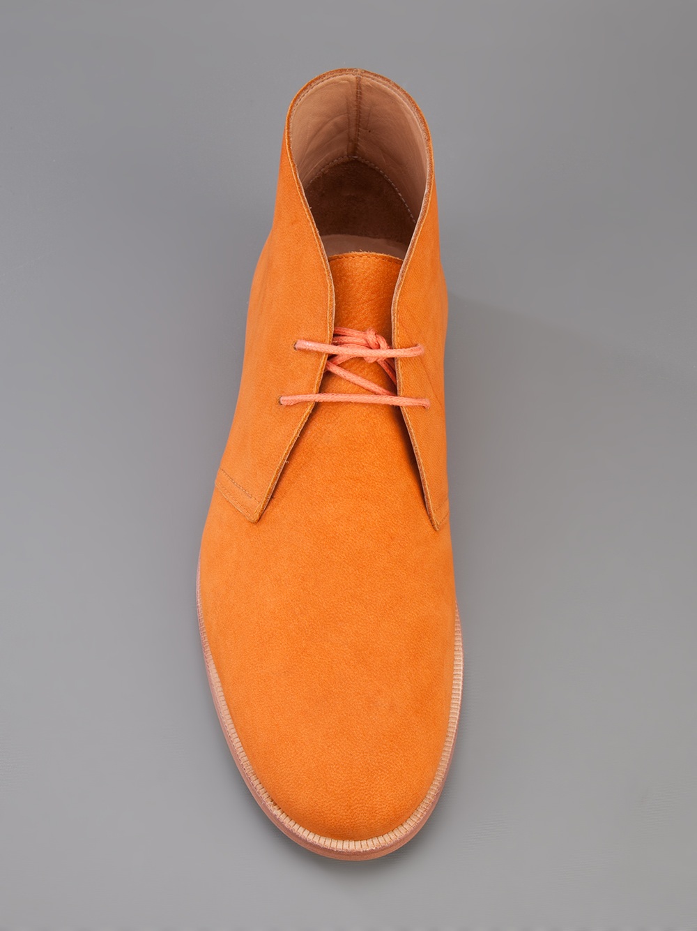 orange desert boots