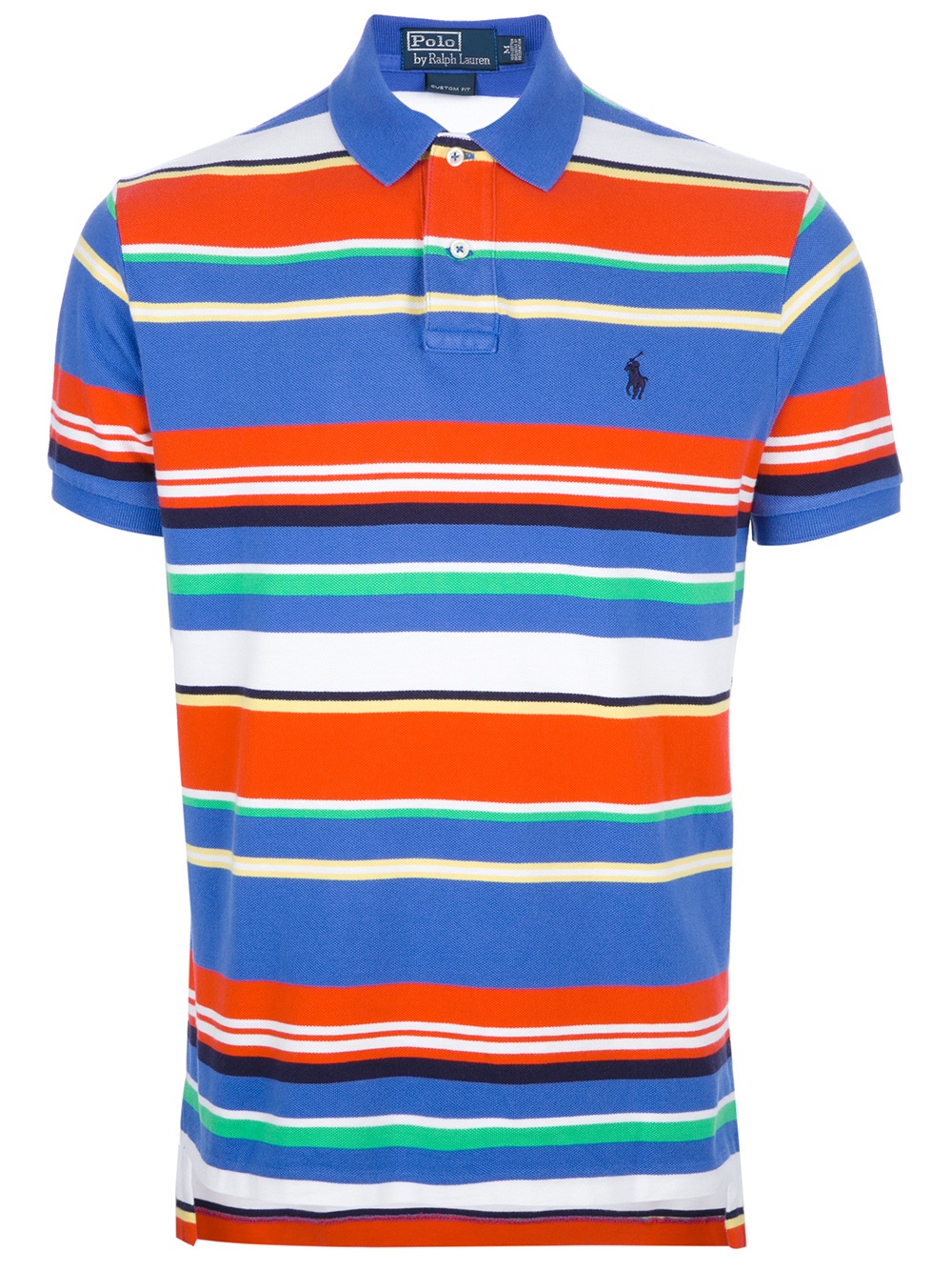 Polo Ralph Lauren Striped Polo Shirt in Blue for Men | Lyst