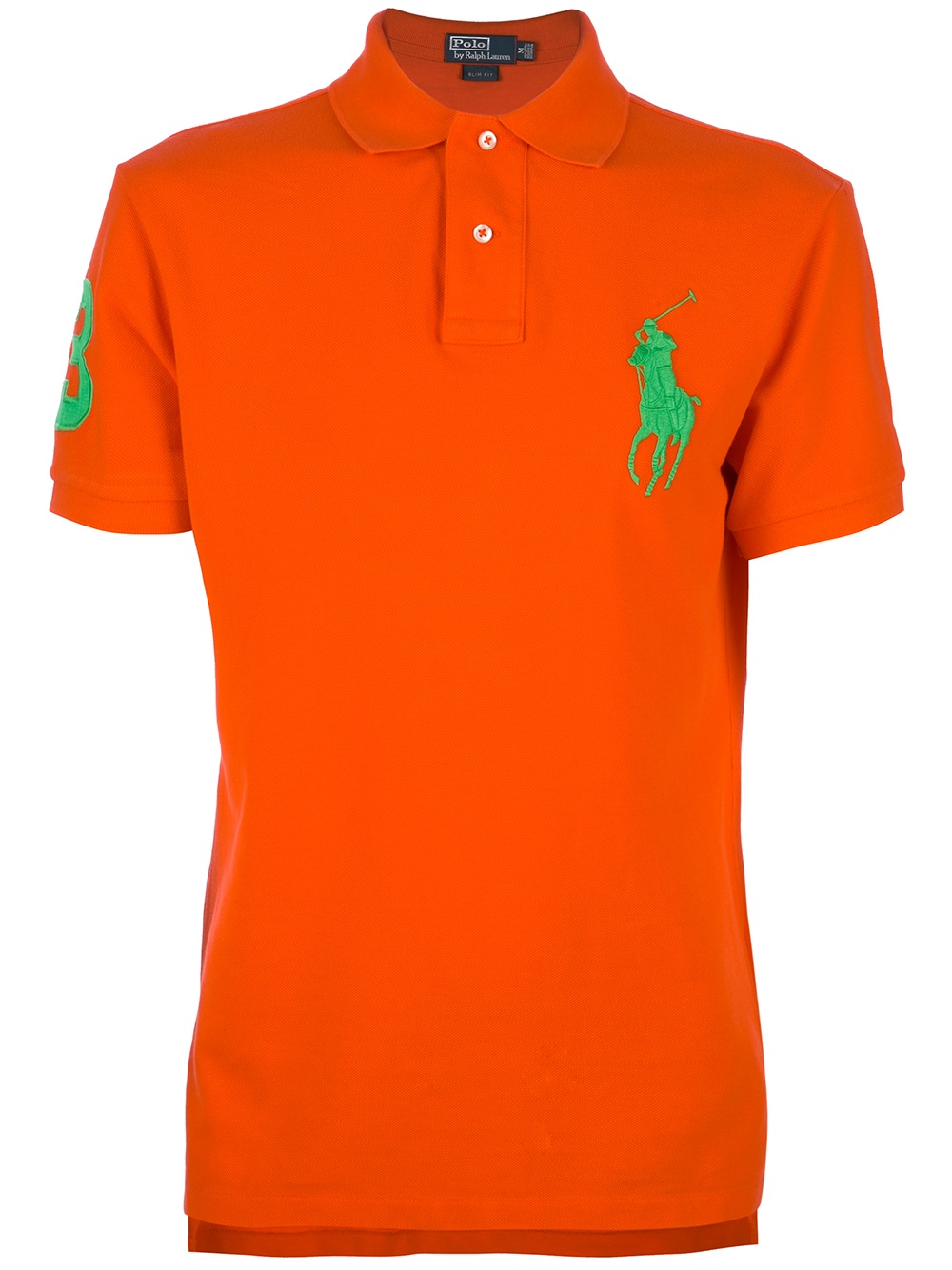 Polo Ralph Lauren Logo Polo Shirt in Orange for Men | Lyst