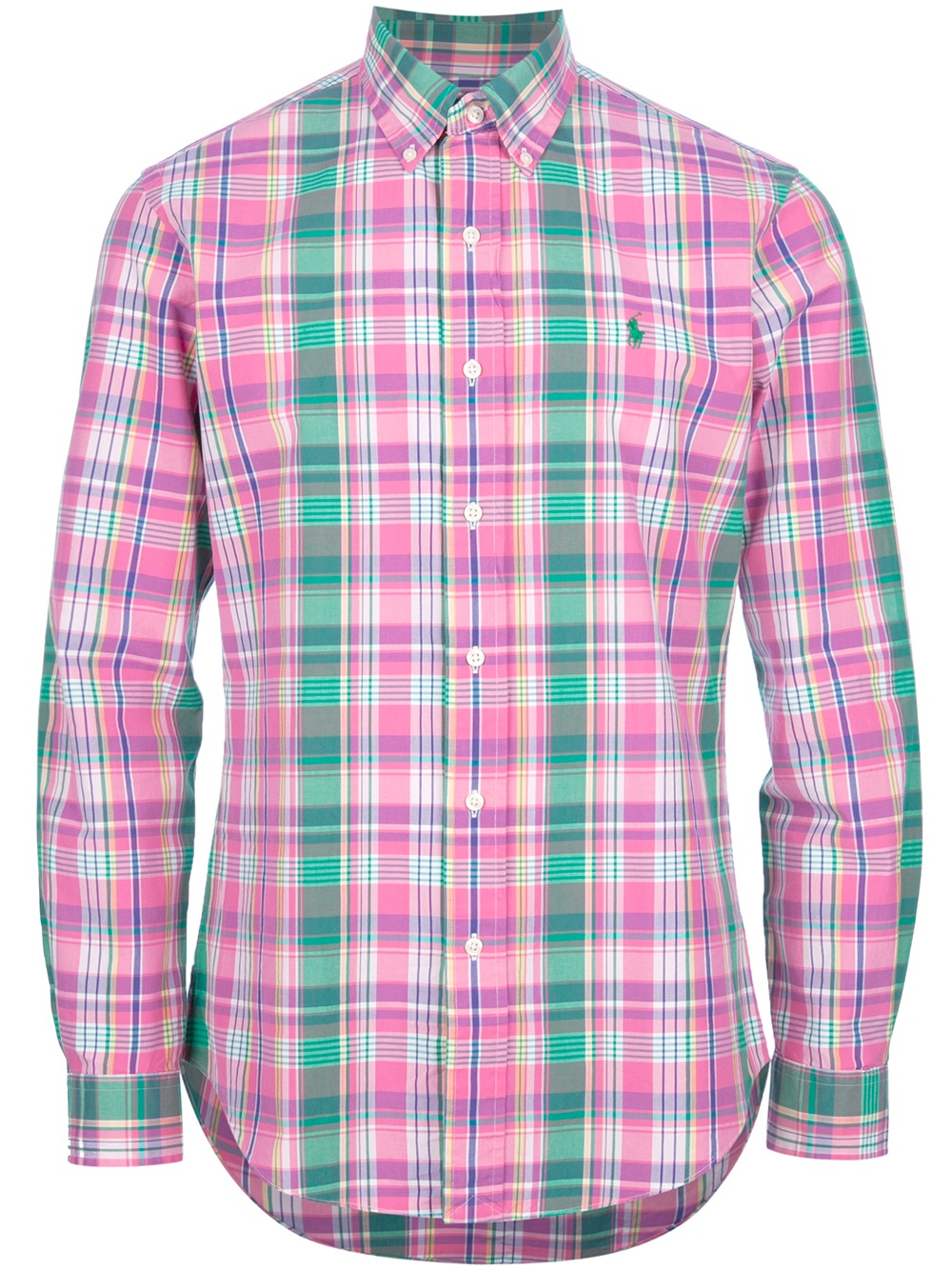 Polo Ralph Lauren Plaid Shirt in Pink for Men | Lyst