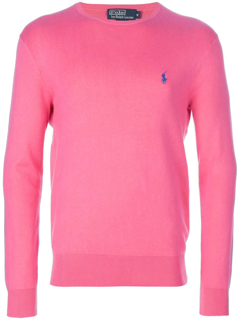 Polo Ralph Lauren Crew Neck Sweater in Pink & Purple (Pink) for Men - Lyst
