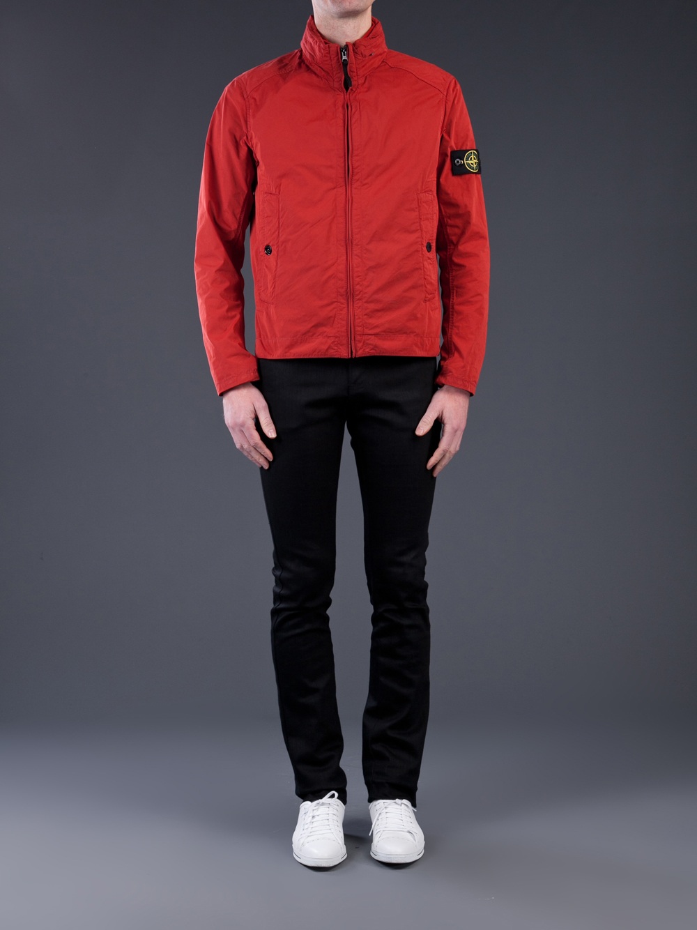Stone Island Lightweight Jacket in Red for Men | Lyst