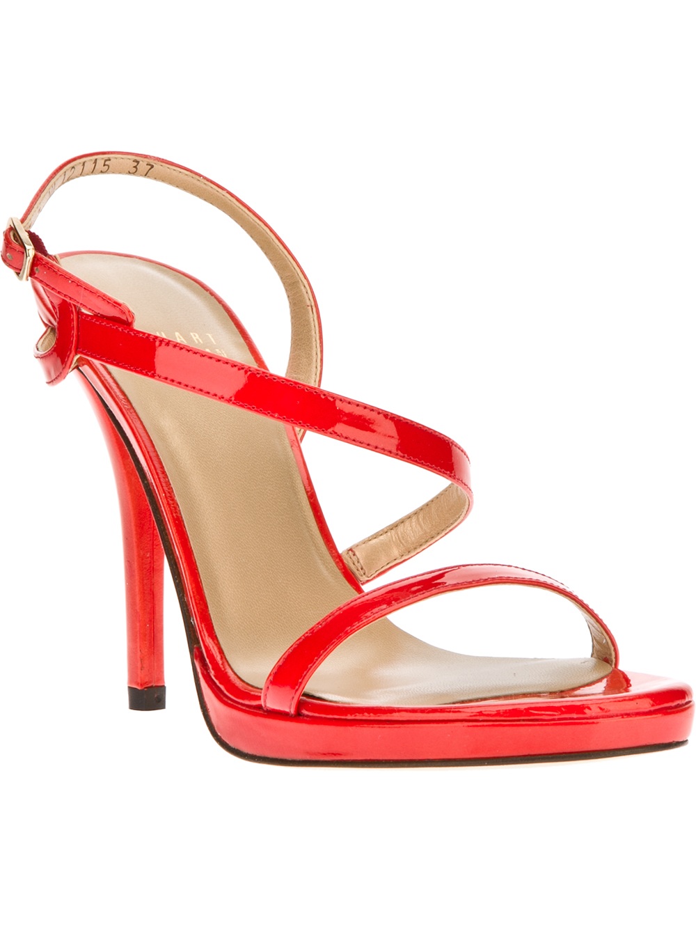 Stuart weitzman Ankle Strap Sandal in Red Lyst