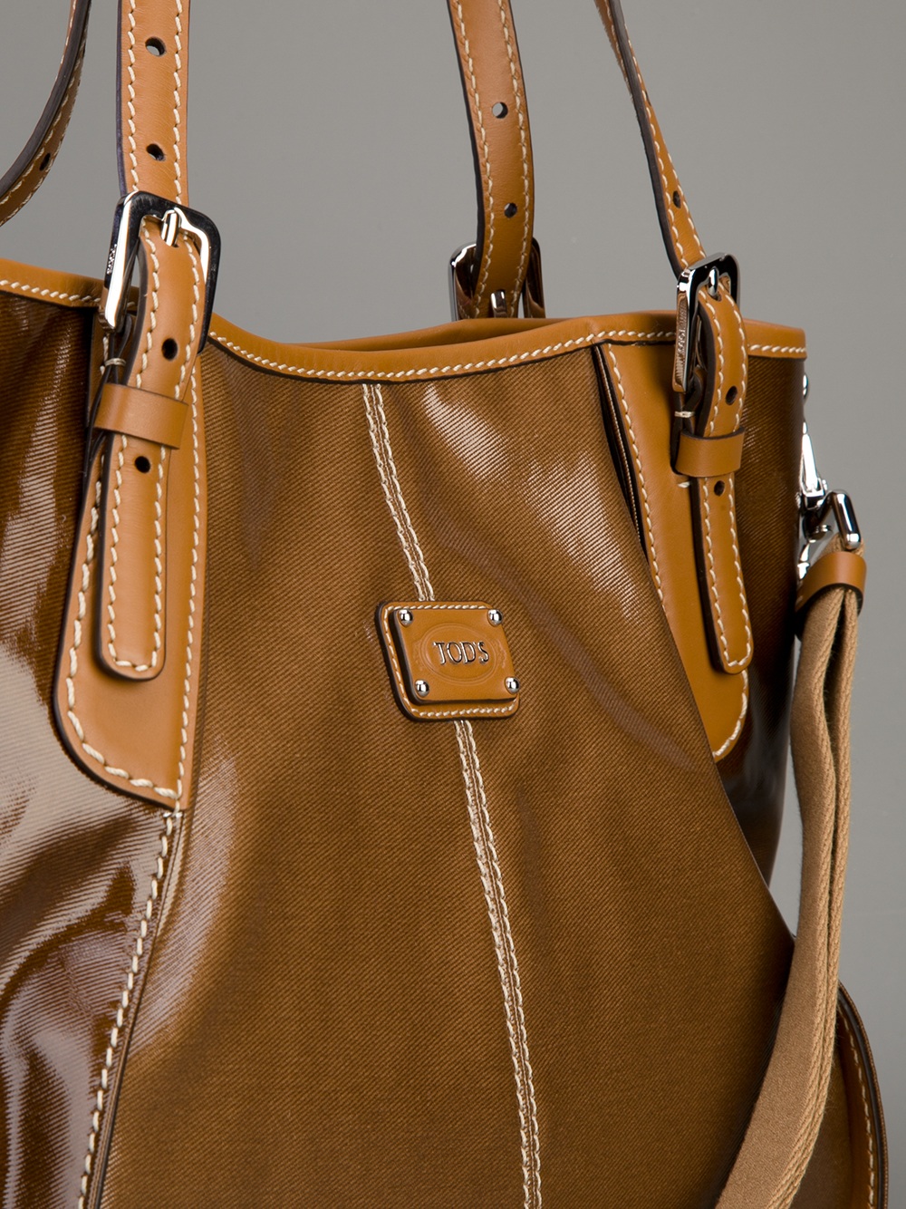 Tod's G Sacca Leather Bag in Brown | Lyst