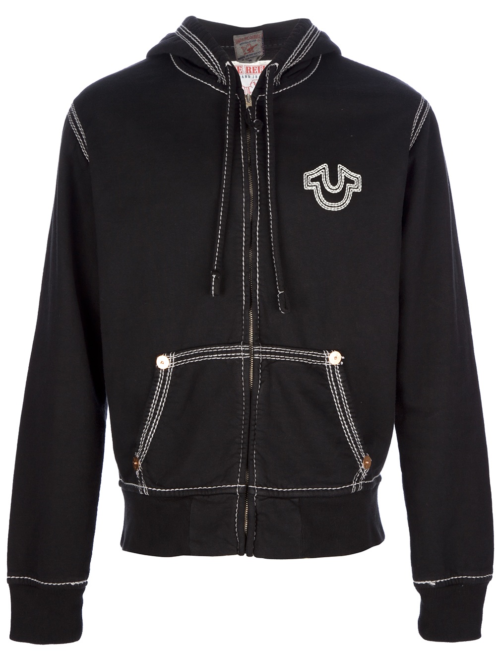 true religion black sweater