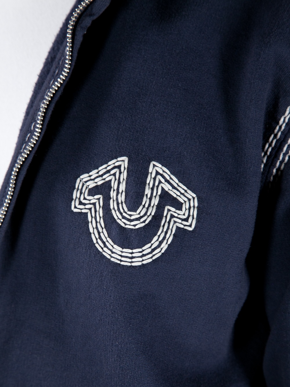 True Religion Hooded Sweater in Blue for Men - Lyst
