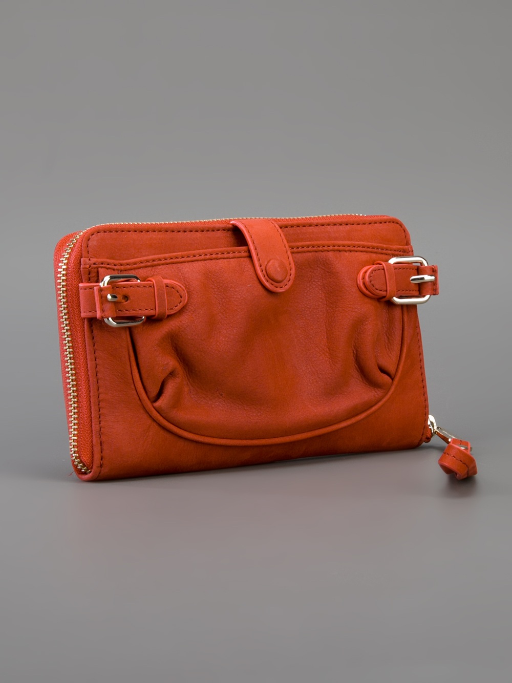 Vanessa Bruno Wrist Strap Clutch Bag in Red Lyst