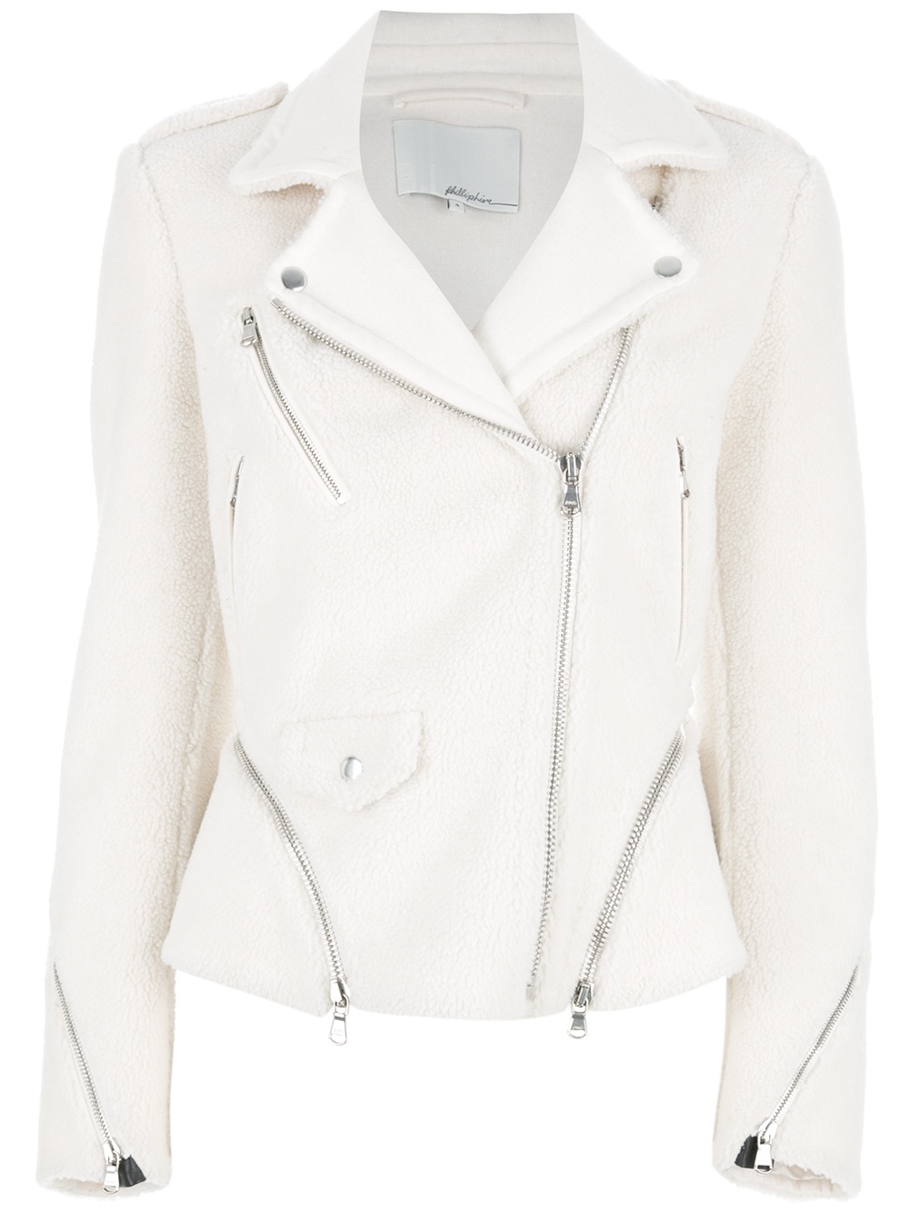 3.1 Phillip Lim Zipped Jacket in Ivory (White) Lyst
