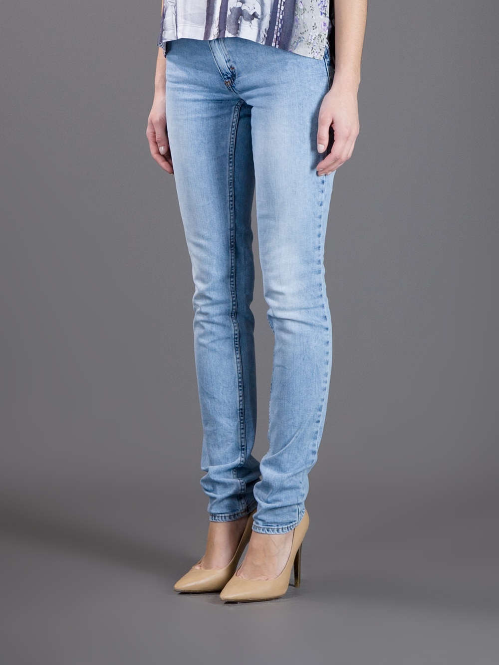 Acne Studios Flex Silver Vintage Jean in Blue - Lyst