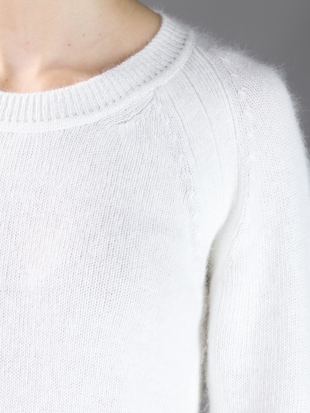 Acne Studios Angora Sweater in White - Lyst