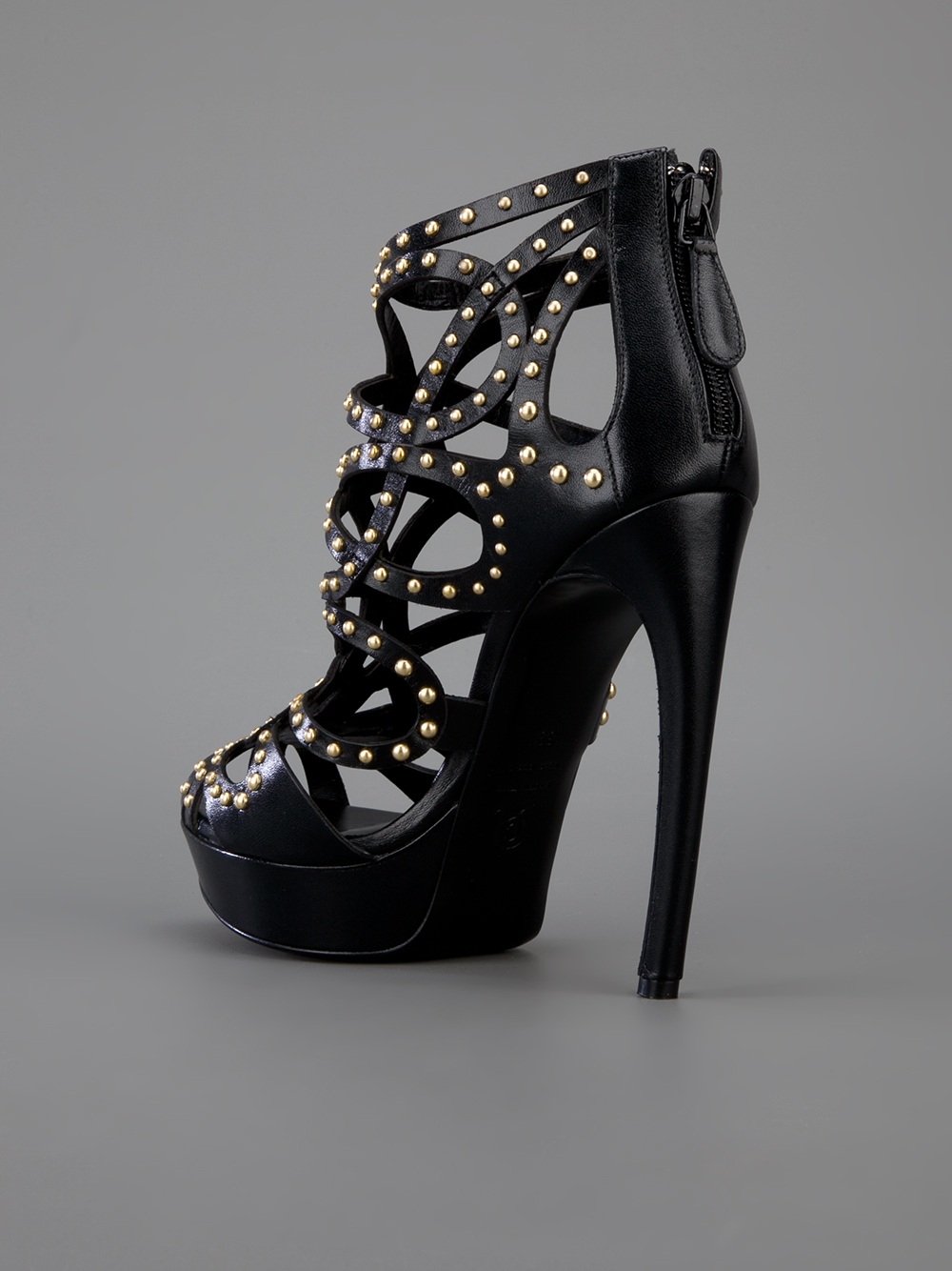 Alexander McQueen Cage Boot in Black - Lyst