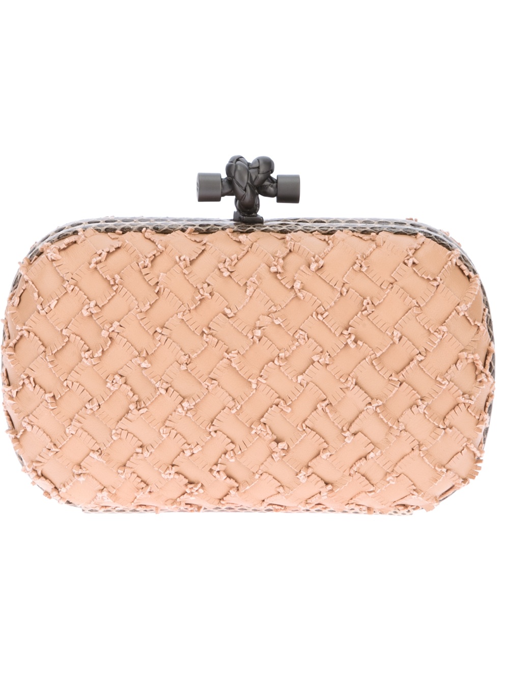 nude leather purse